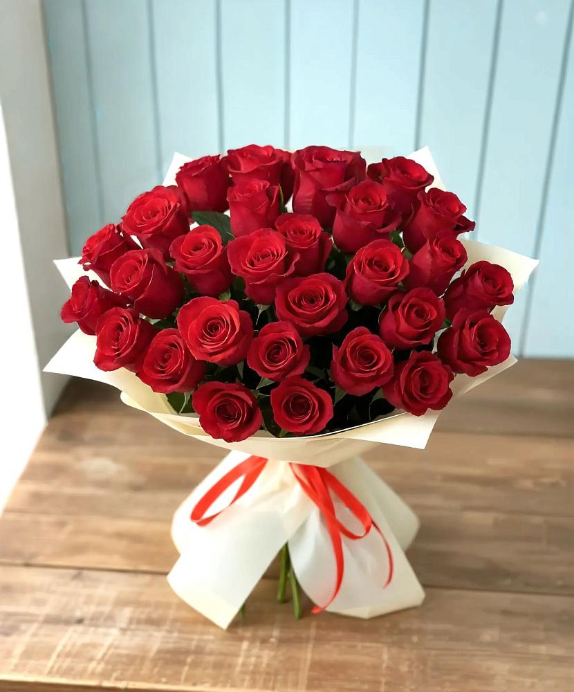 Букет 29 Красных роз в Зеленоградский Пушкинского района