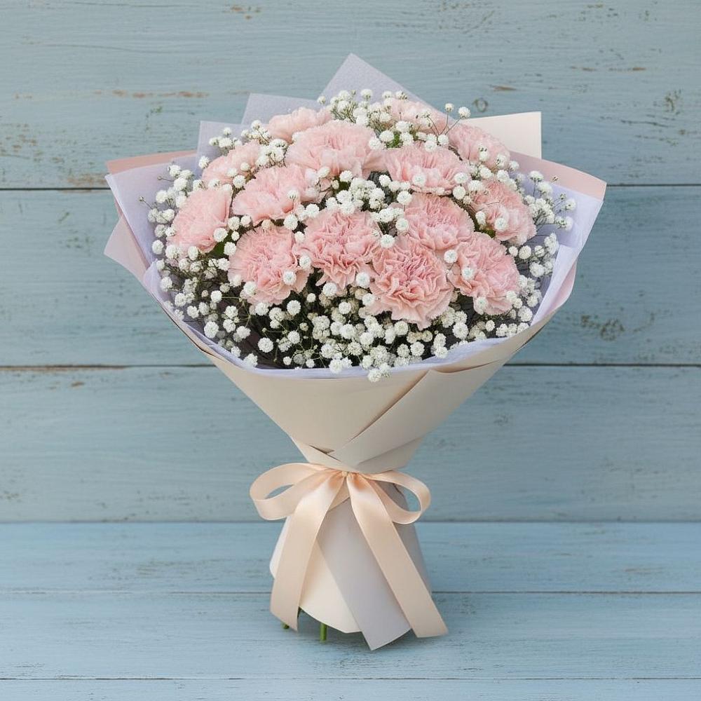 Букет цветов из: Гвоздики в Зеленоградский Пушкинского района