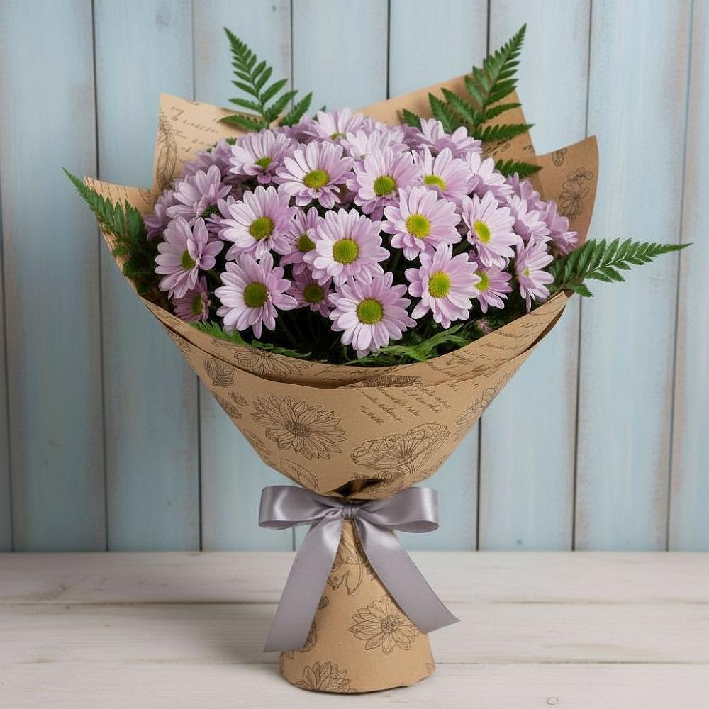 Букет цветов из: Хризантемы в Зеленоградский Пушкинского района