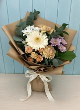 Букет цветов из:  Герберы и Хризантемы #REPLACE_PRED# Зеленоградский Пушкинского района