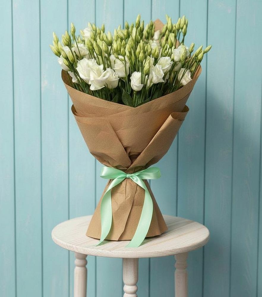 Букет цветов из: Лизиантусы в Зеленоградский Пушкинского района