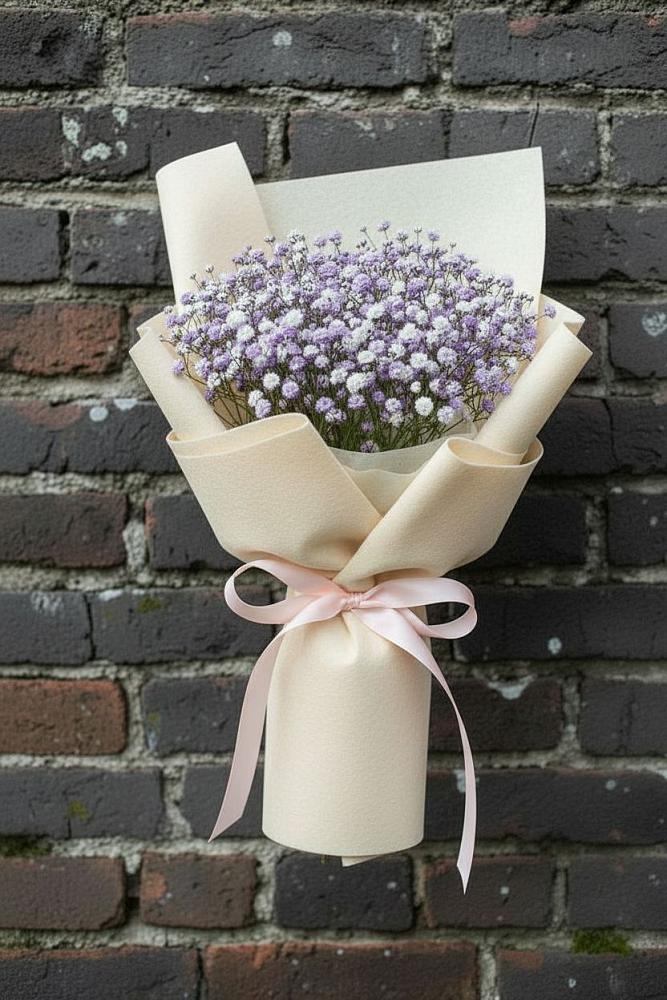 Букет цветов из: Гипсофила в Зеленоградский Пушкинского района