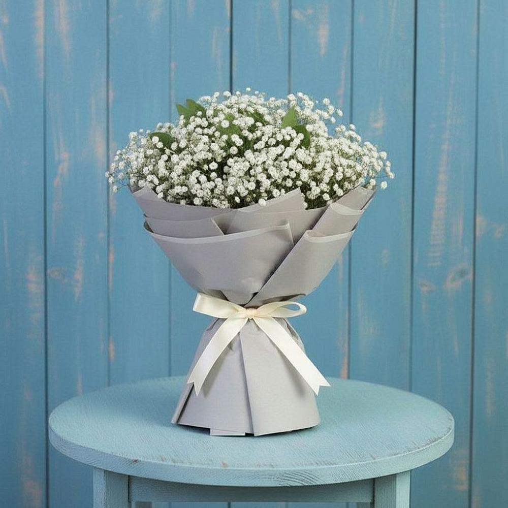 Букет цветов из: Гипсофила в Зеленоградский Пушкинского района