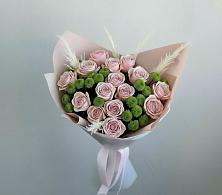 Букет цветов из:  Розы и Хризантемы в Зеленоградский Пушкинского района