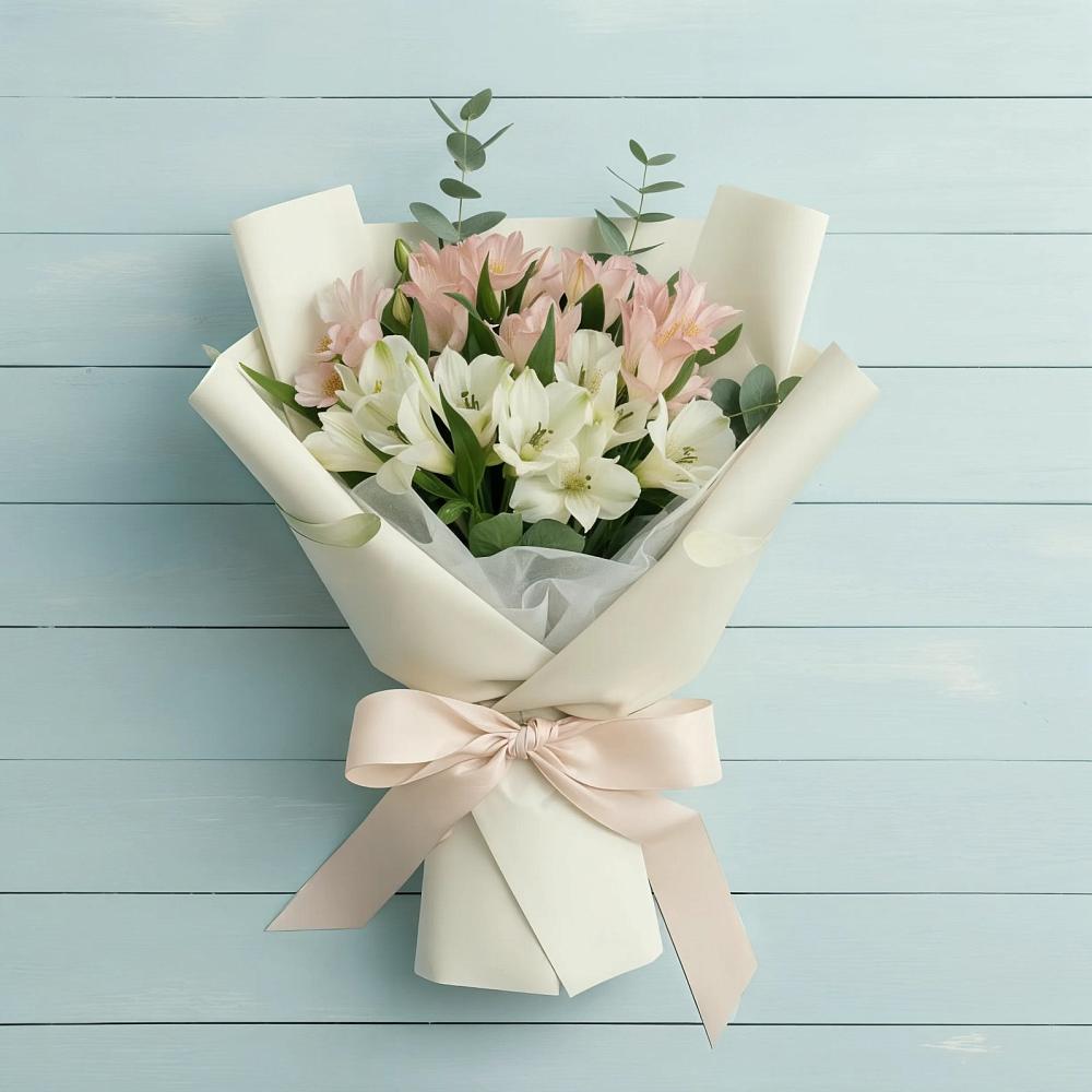 Букет цветов из: Альстромерии в Зеленоградский Пушкинского района