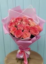 Букет 15 Розовых роз Равель в Зеленоградский Пушкинского района