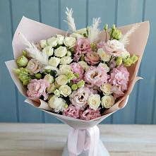 Букет цветов из:  Альстромерии и Розы в Зеленоградский Пушкинского района