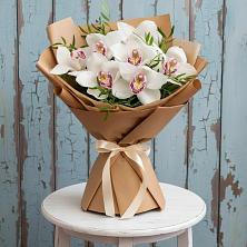 Букет цветов из:  Орхидеи и Розы в Зеленоградский Пушкинского района